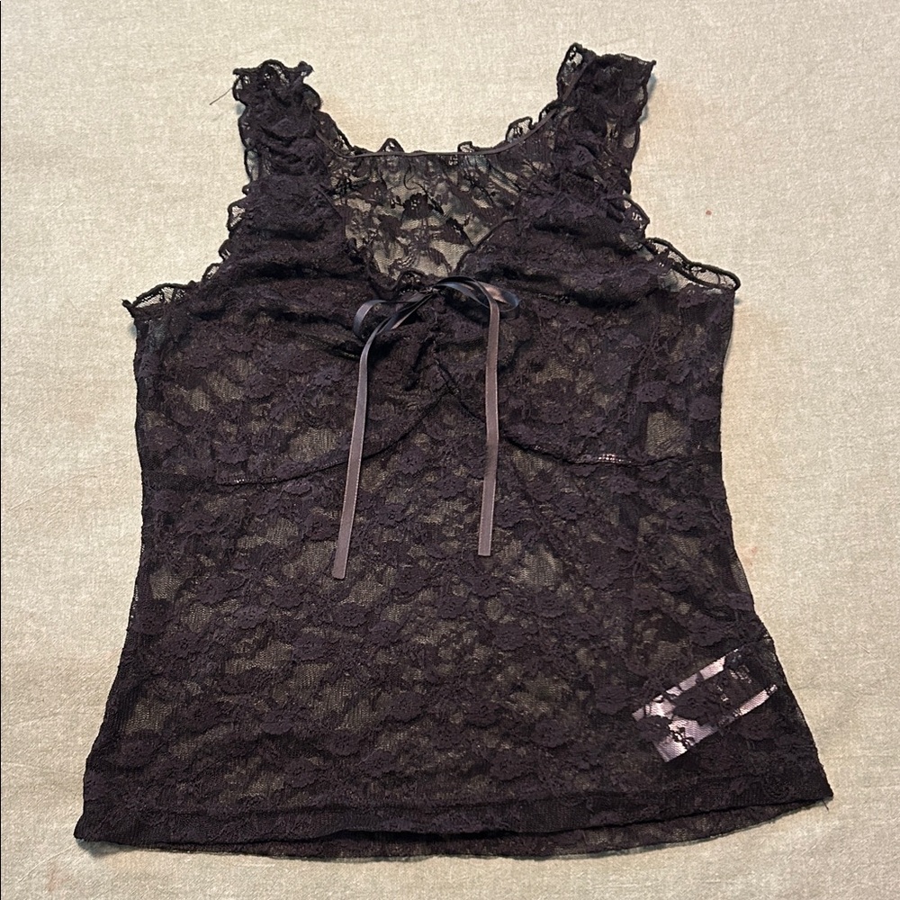 Cider Black Lace Camisole